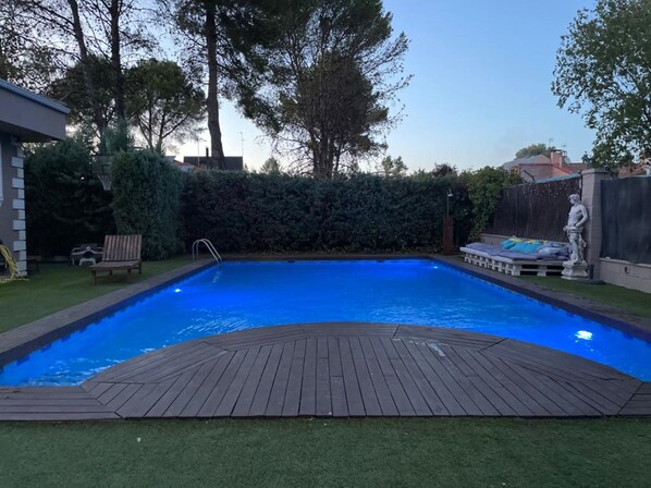 A heated pool