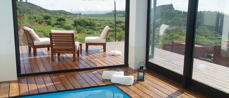 Indoor pool, a heated pool