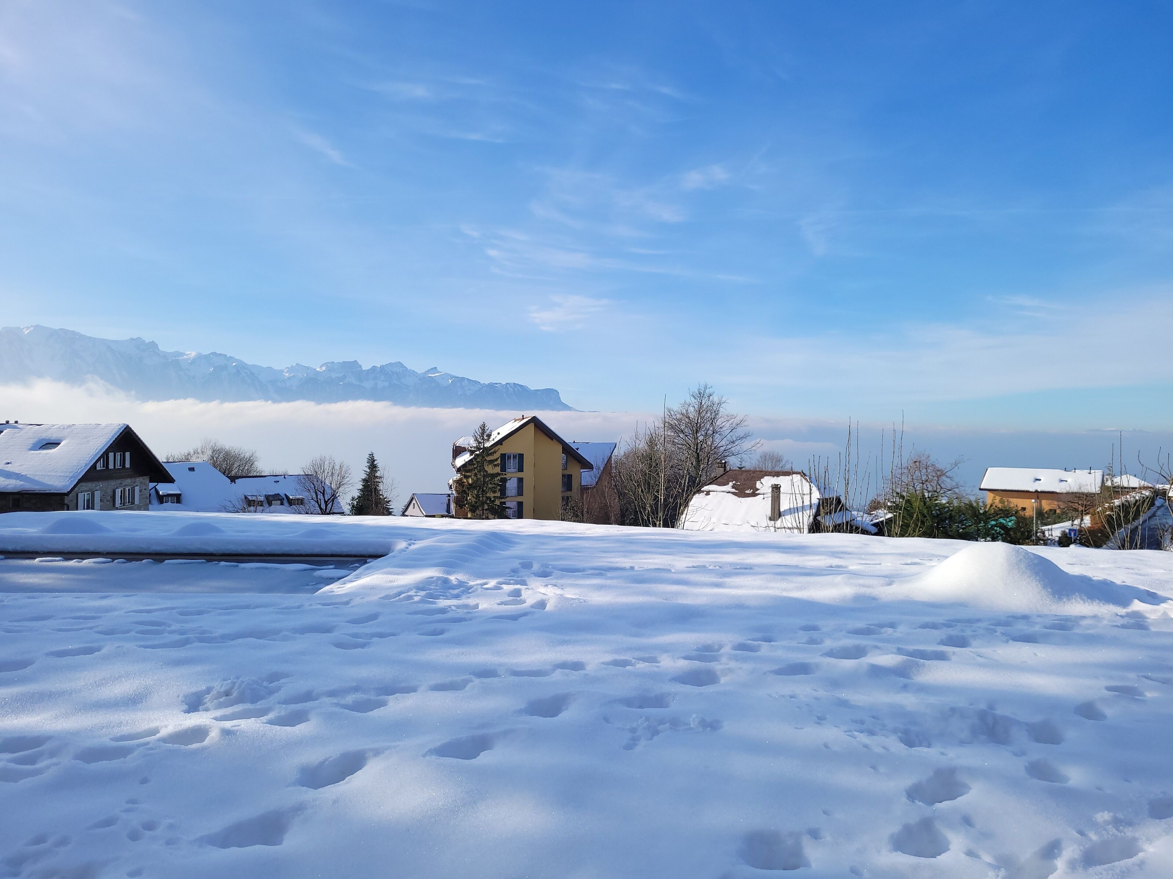Piscine extérieure, piscine chauffée