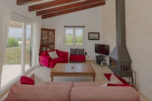 TV, Netflix, DVD player, books