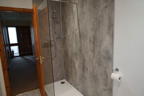 Combined shower/bathtub, hair dryer, towels, toilet paper - Maybank self catering sleeps 8, pets welcome. (Fort William)