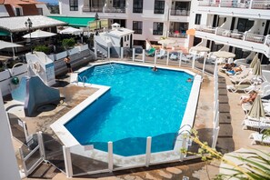 Outdoor pool, a heated pool - Club Tenerife Los Diamantes 1 Bed  Apartment Seaview Los Cristianos. FREE WIFI (Arona)