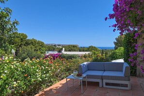 Terrace/patio - New house: Heated swimming pool, large BBQ, 100MB wifi, air conditioning (Tosalet, El (Javea/Xabia))