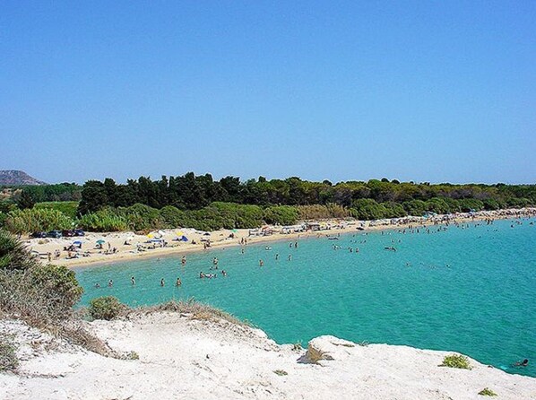 Vlak bij het strand