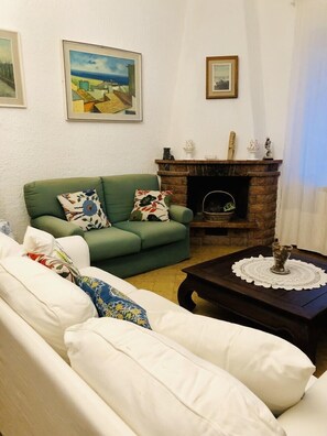 TV connectée, cheminée