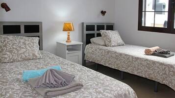 2 bedrooms, in-room safe, iron/ironing board, travel crib