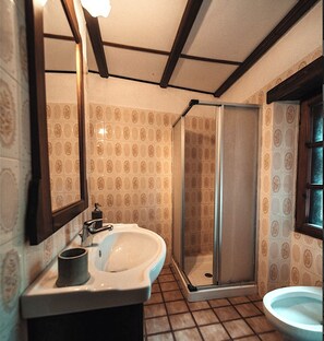 Combined shower/tub, hair dryer, bidet, towels - Spacious and Sunny Flat with Balcony Views, 4BD, 1.5 BT, Free Parking, Free Wifi (Pigna)