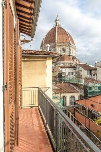Your romantic terrace overlooking the cathedral dome.