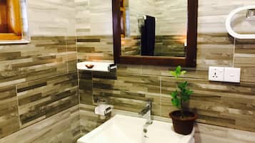 Double Room, Terrace | Bathroom sink