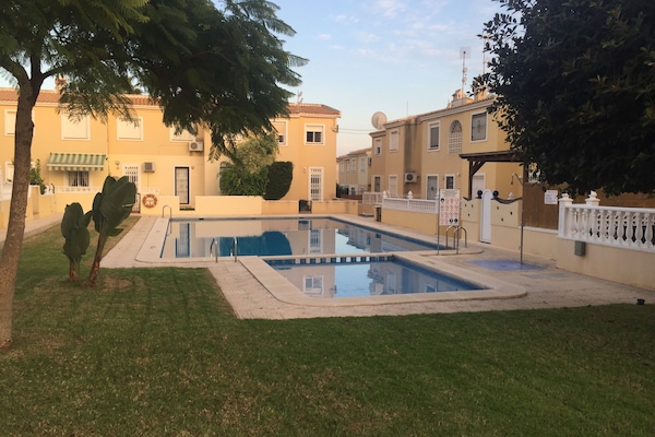 pool just outside the rear terrace