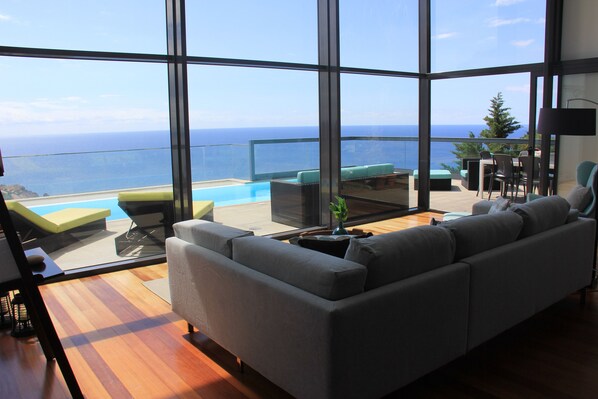 Smart TV, video games, DVD player, foosball