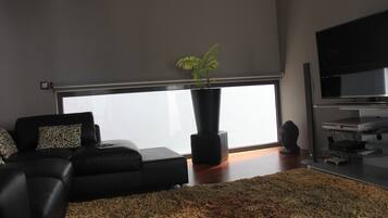 Smart TV, video games, DVD player, table football