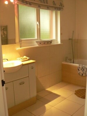Bathtub, soap, toilet paper