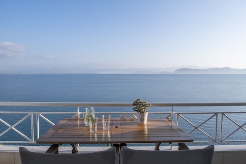 Waterfront Apartment | Unique sea view balcony, near Nafplio, Mycenae, Epidaurus