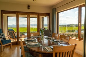 Extensive Dining Area with spectacular views. 