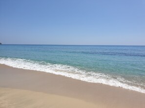 On the beach
