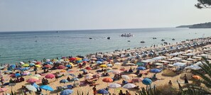 Vlak bij het strand