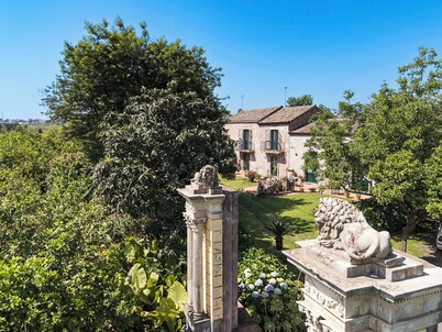 Charming villa with pool, blossoming garden & view