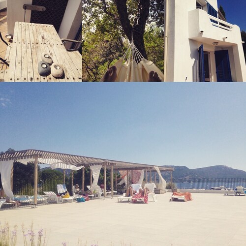 Villa cosy au calme à 150 mètres de la mer et Piscine Tennis inclus