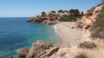 Vlak bij het strand