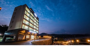 Front of property – evening/night