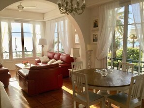 Smart TV, DVD player, books, music library