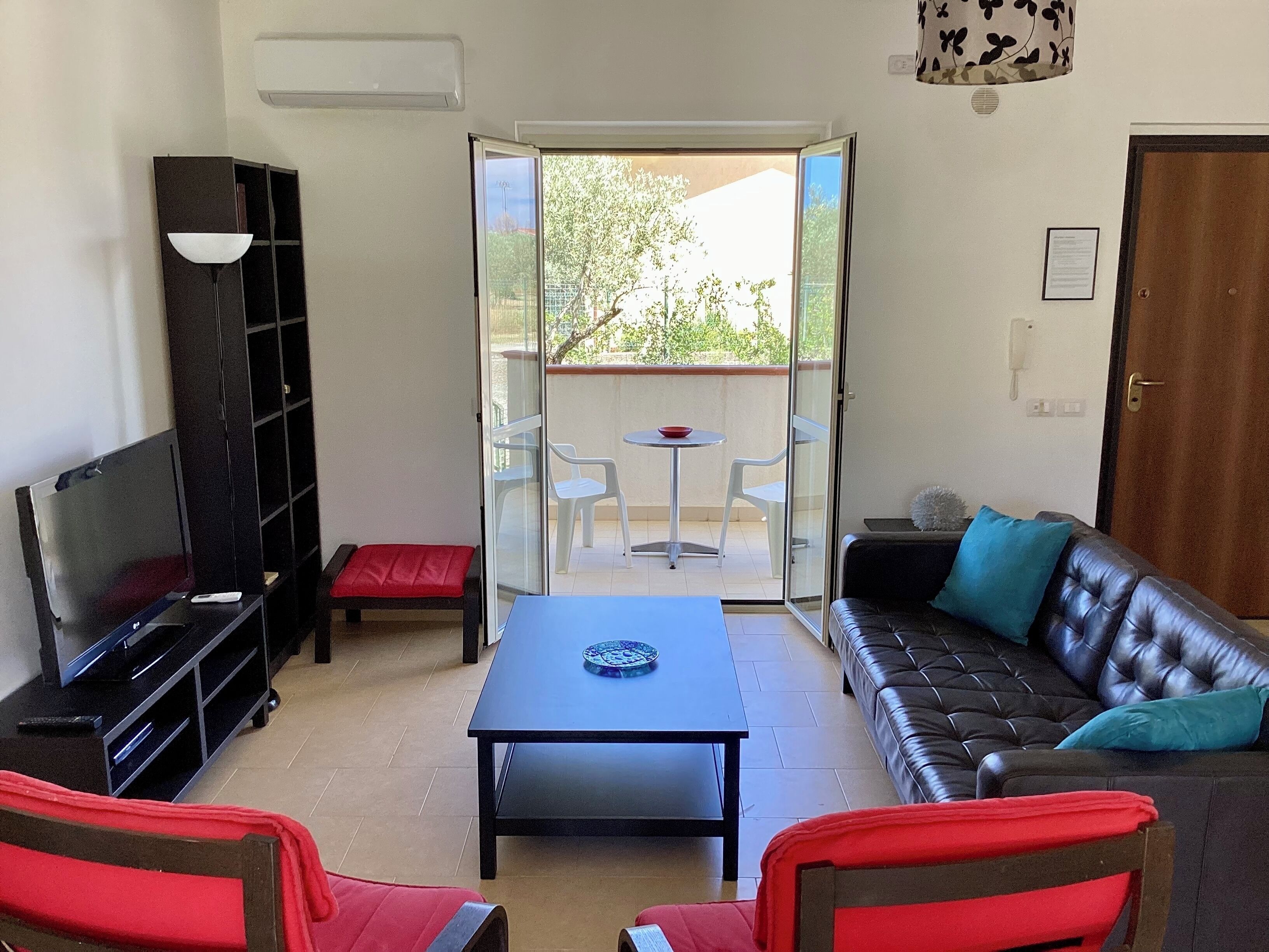 Smart TV, DVD player, books