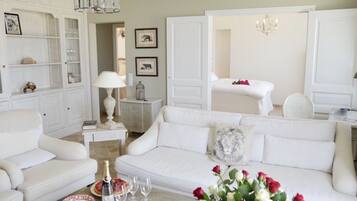 TV, fireplace, DVD player, video library