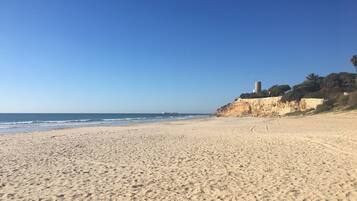 Chaises longues, serviettes de plage