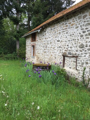 Bijou Ferienhaus im Herzen der ländlichen Frankreich, mit Alpakas im Garten.