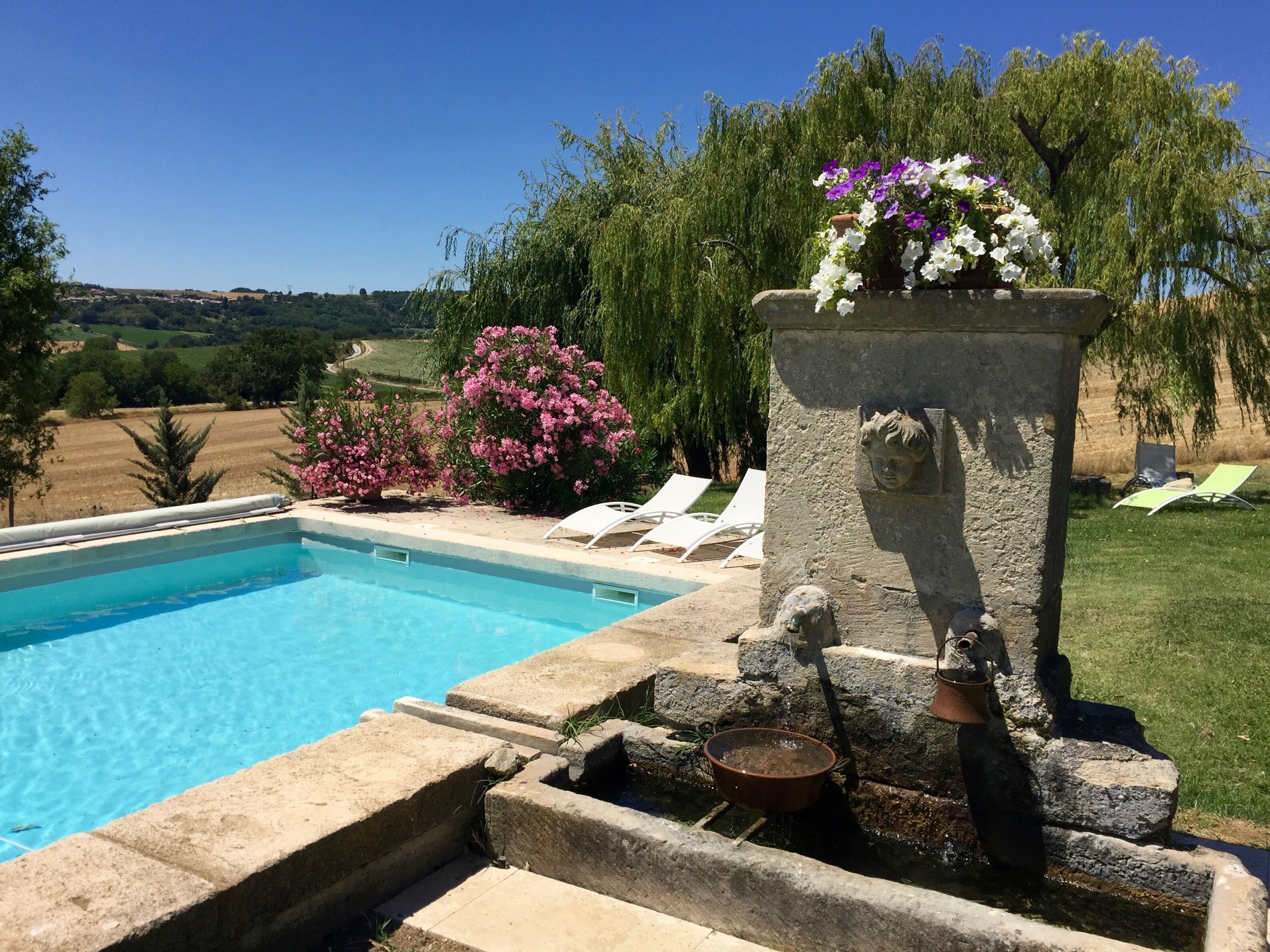 Una piscina riscaldata