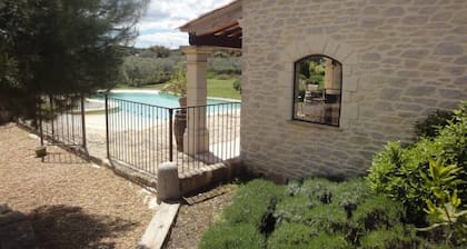 cottage with heated pool and pool house in mas