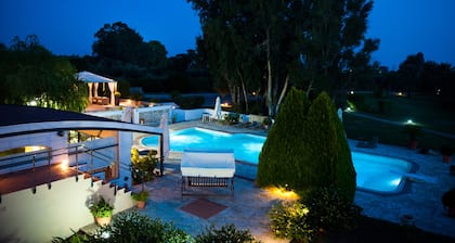 Villa de luxe et Ă©lĂ©gante dans un grand terrain paysager (Î.ÎŁ.Î 0415Î91000447901)