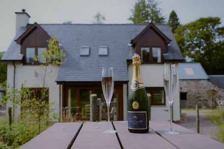 Property grounds. Shepherds Rest self catering sleeps 6, pets welcome.