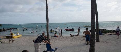 Beach nearby, sun-loungers