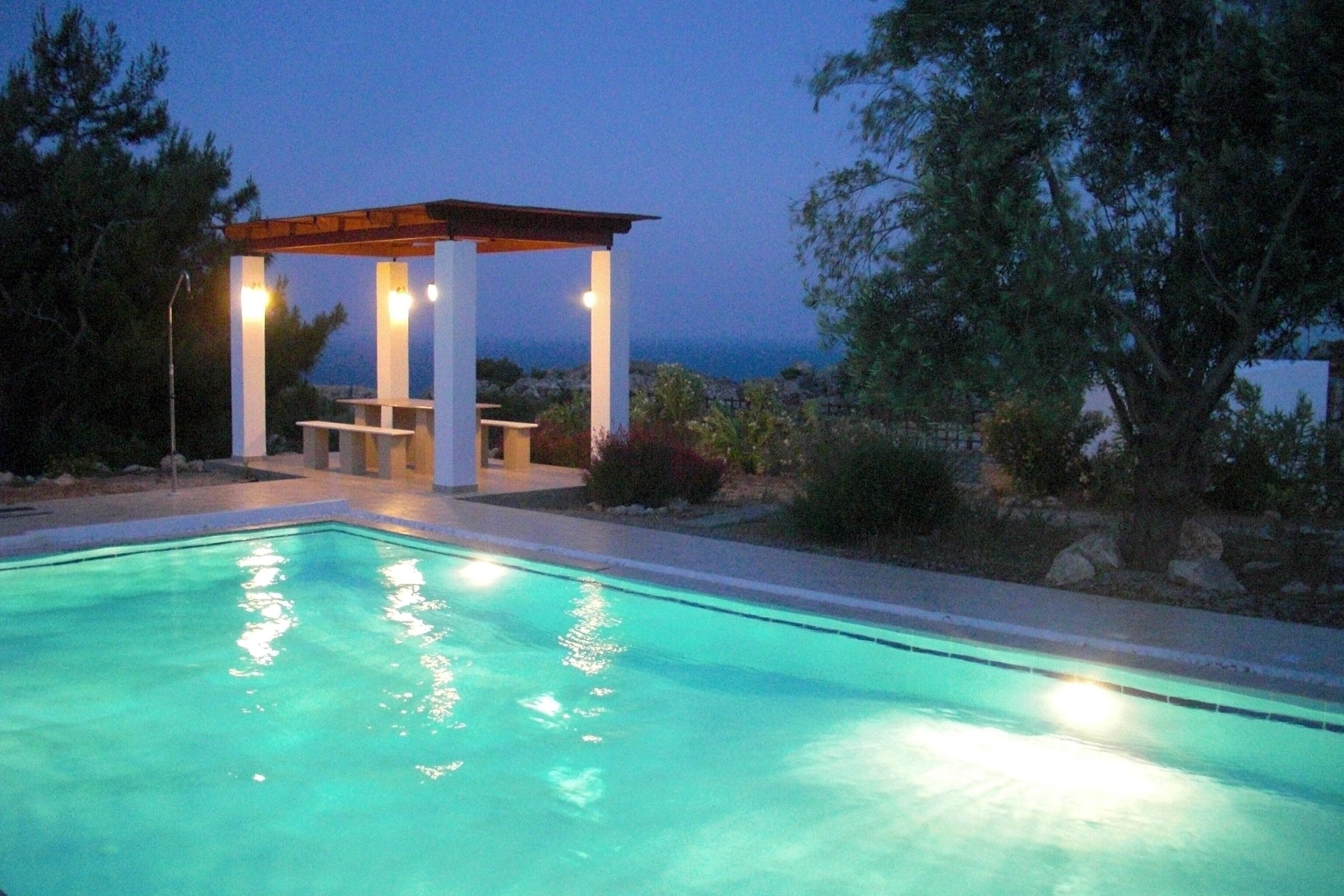 A heated pool
