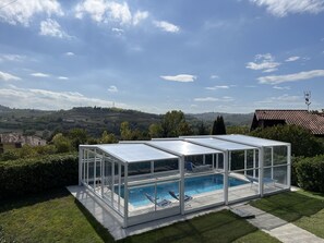 Indoor pool, outdoor pool