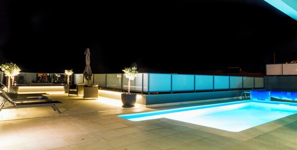 A heated pool