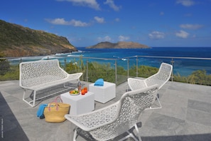 Property grounds - Saint Barths: brand new, luxury, architect-designed villa (ST BARTHELEMY)