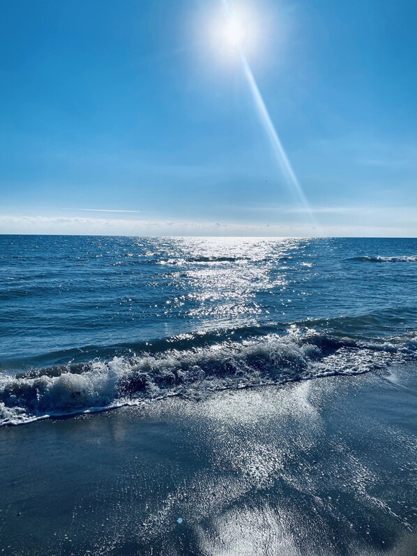 Beach nearby, beach towels