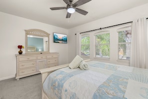 4 bedrooms, in-room safe, iron/ironing board, free WiFi