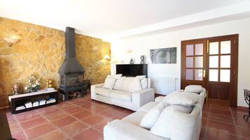 TV, fireplace, DVD player, table tennis