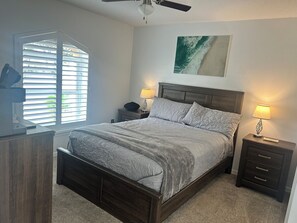 3 bedrooms, memory-foam beds, in-room safe, iron/ironing board