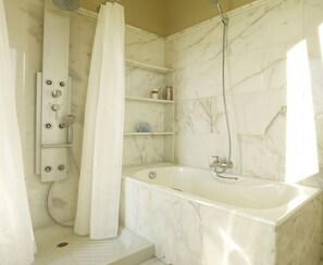 Combined shower/tub, jetted tub, hair dryer, bidet - Superb Luxury Holiday Villa Rental in Rhodes - Afandou - sleeps up to 12 Guests (Unknown)