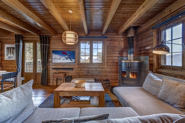 TV, fireplace, stereo