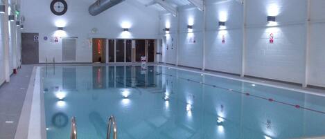 Indoor pool, a heated pool