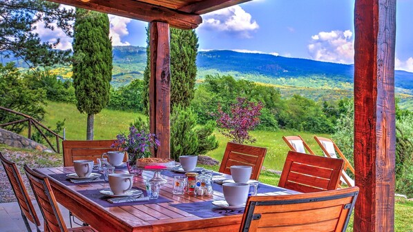 Restauration en plein air