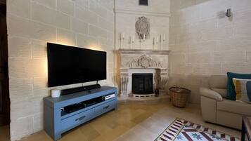 Smart TV, fireplace, video games, Netflix