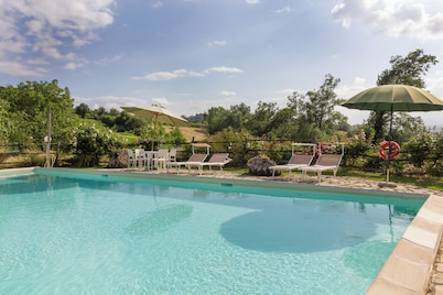 Villa Surya near Rome Infinity Pool Stunnig View