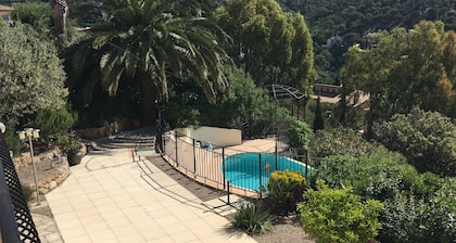 Belle villa CLIM Vue mer Piscine privĂ©e CHAUFFEE Au calme Plage 15 minđ¶ââïž